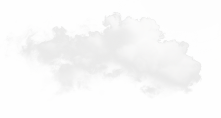 realistic cloud fog overlay isolated on the transparent background