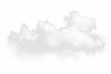 realistic cloud fog overlay isolated on the transparent background