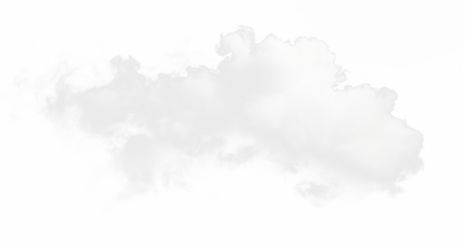 realistic cloud fog overlay isolated on the transparent background