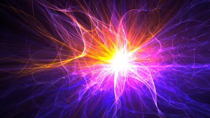 Fototapeta premium abstract background with glowing lines