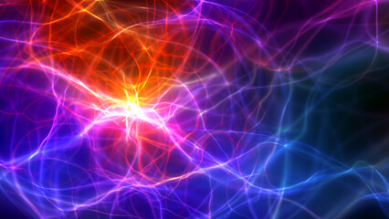 abstract background with glowing lines