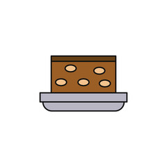 nougat vector type icon