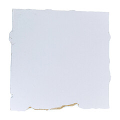 Square white cardboard, paper texture with copy space isolated on white