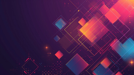 Abstract square shape background presentation design. PowerPoint and Business background.