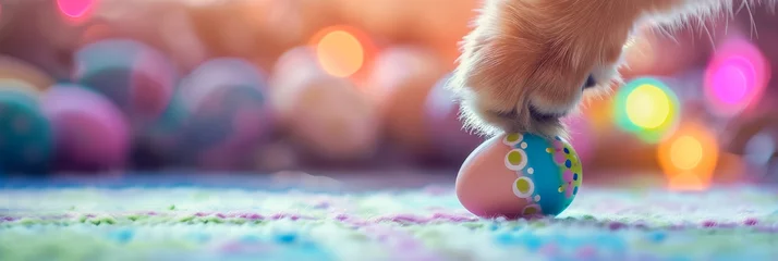 Foto op Canvas easter bunny and easter eggs © Toey Meaong