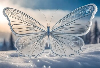 A transparent butterfly 