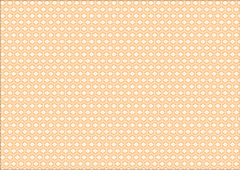 日本の伝統紋様 亀甲のシームレスパターン 黄