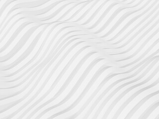 Fototapeta premium White abstract modern background with wavy lines.