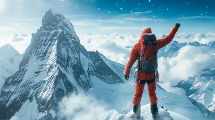 mountaineer, adventure, snow, winter, nature
