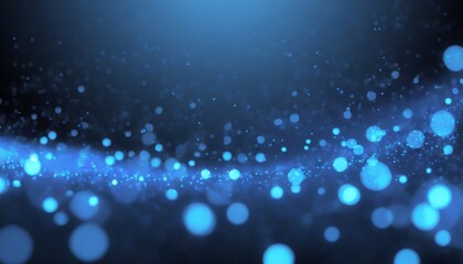 blue glow particle abstract bokeh background