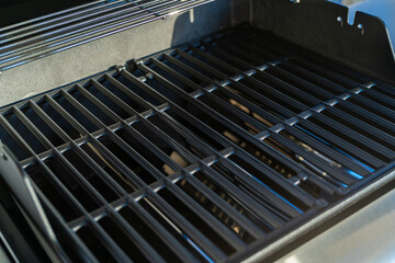 Brand New Two-Burner Grill Stationed on Balcony