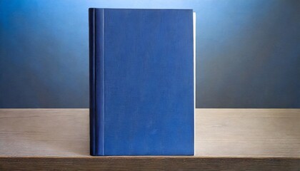 blue book cover front standing vertical background photo file