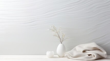 Serene white texture for peaceful aesthetics