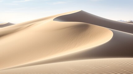 Naklejka premium The mesmerizing swirls of a sand dune