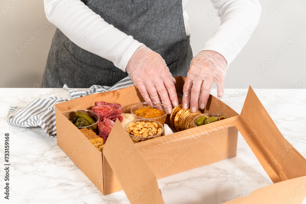 Sticker charcuterie box-a delicious assortment in gifting box