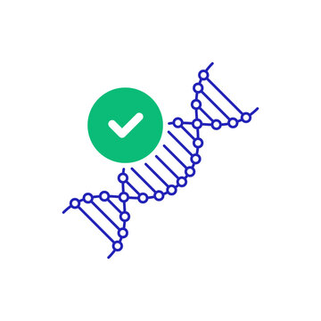 approved genetic test with dna helix icon