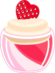 Strawberry Jelly Pannacotta