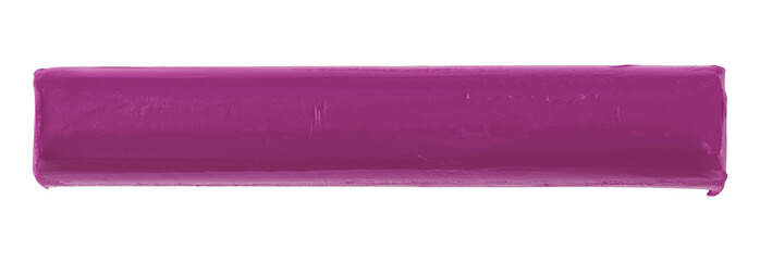 Dark purple plasticine isolated on transparent background.