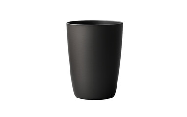 Elegant Matte Finish Cup Isolated on Transparent Background PNG.