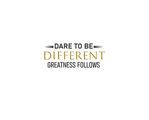 Dare to be Different Typography/text Design