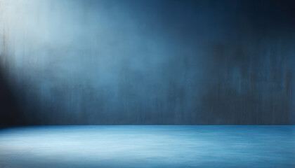 Abstract blue smoky background with a grunge texture. Artistic style concept. Generative AI