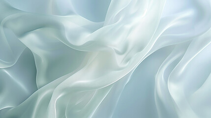 Obraz premium Elegant White Fabric Texture, Detailed Close-up of Soft Drapery Material