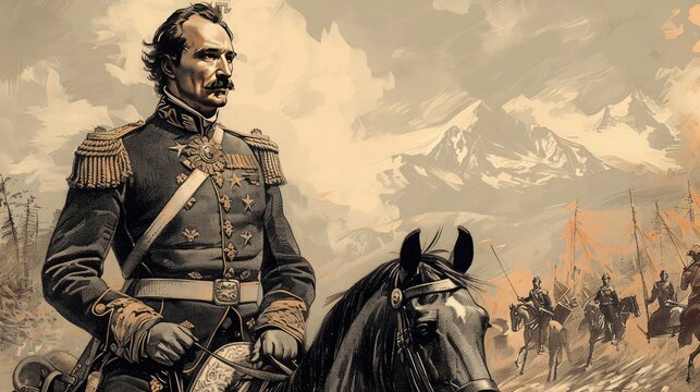 Greeting Card and Banner Design for Casimir Pulaski Day Background