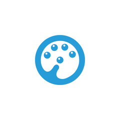 circles bubble soap washing machine symbol vector