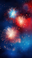Fototapeta premium Fireworks festive holidays celebration concept.