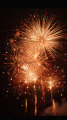 Fototapeta na wymiar Fireworks festive holidays celebration concept.