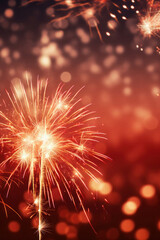 Fototapeta premium Fireworks festive holidays celebration concept.
