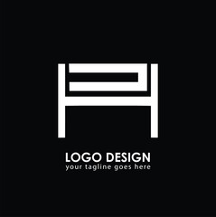 Fototapeta na wymiar HD DH Logo Design, Creative Minimal Letter DH HD Monogram