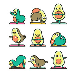 Avocado Yoga for kid