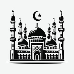 silhouettes Vector collection white background