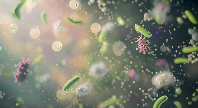 Bacteria (mov) made with Ai generative technology