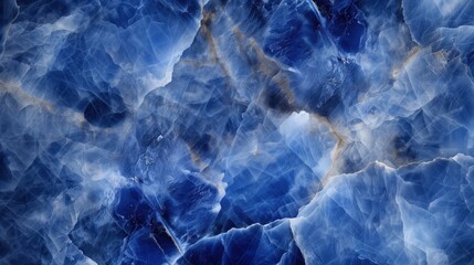 Deep Blue Sodalite Gemstone Natural Texture Background