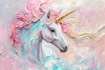 Obraz na płótnie Canvas painting of a unicorn