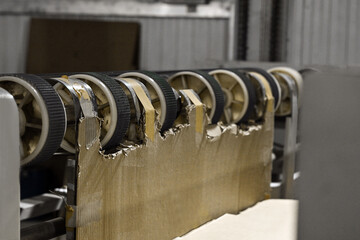 cardboard packaging box cardboard production labor business paper hands strong