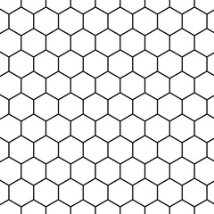 Repeated polygons honeycomb wallpaper seamless pattern.