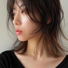 남성 헤어 모델, 짧은 머리 모델, 여성 헤어 모델, 여성 모델, 청순한 모델, 여성 청순한 모델, 여성 모