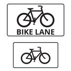 Iconos de bicicletas. Vector