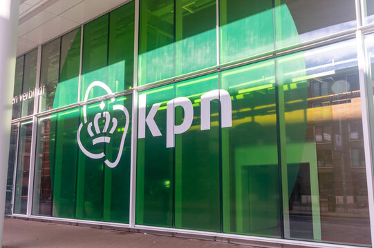Rotterdam, Nederland - October 22, 2023: Koninklijke KPN N.V. Dutch telecommunications company.