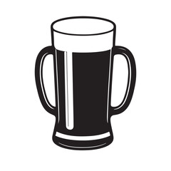 mug of beer isolated