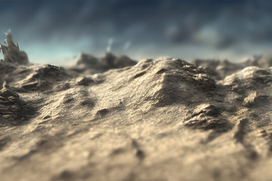 a view of a sand dune. Generative AI