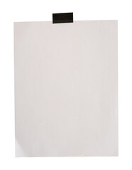 blank paper mockup with tape