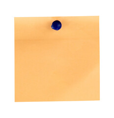clean note paper with pin
