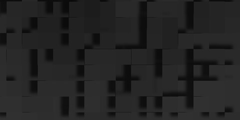 Modern abstract luxury black square pattern background, 3d modern luxury geometric dark background illustration design, abstract tech background with business and technology concept.