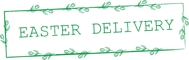 Easter delivery - rubber stamp