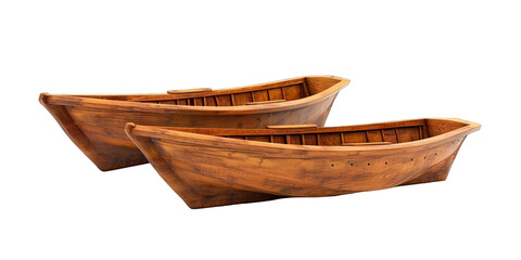 Wooden Boats Isolated