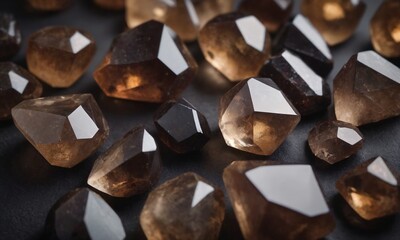 Beautiful clusters of Smokey Quartz